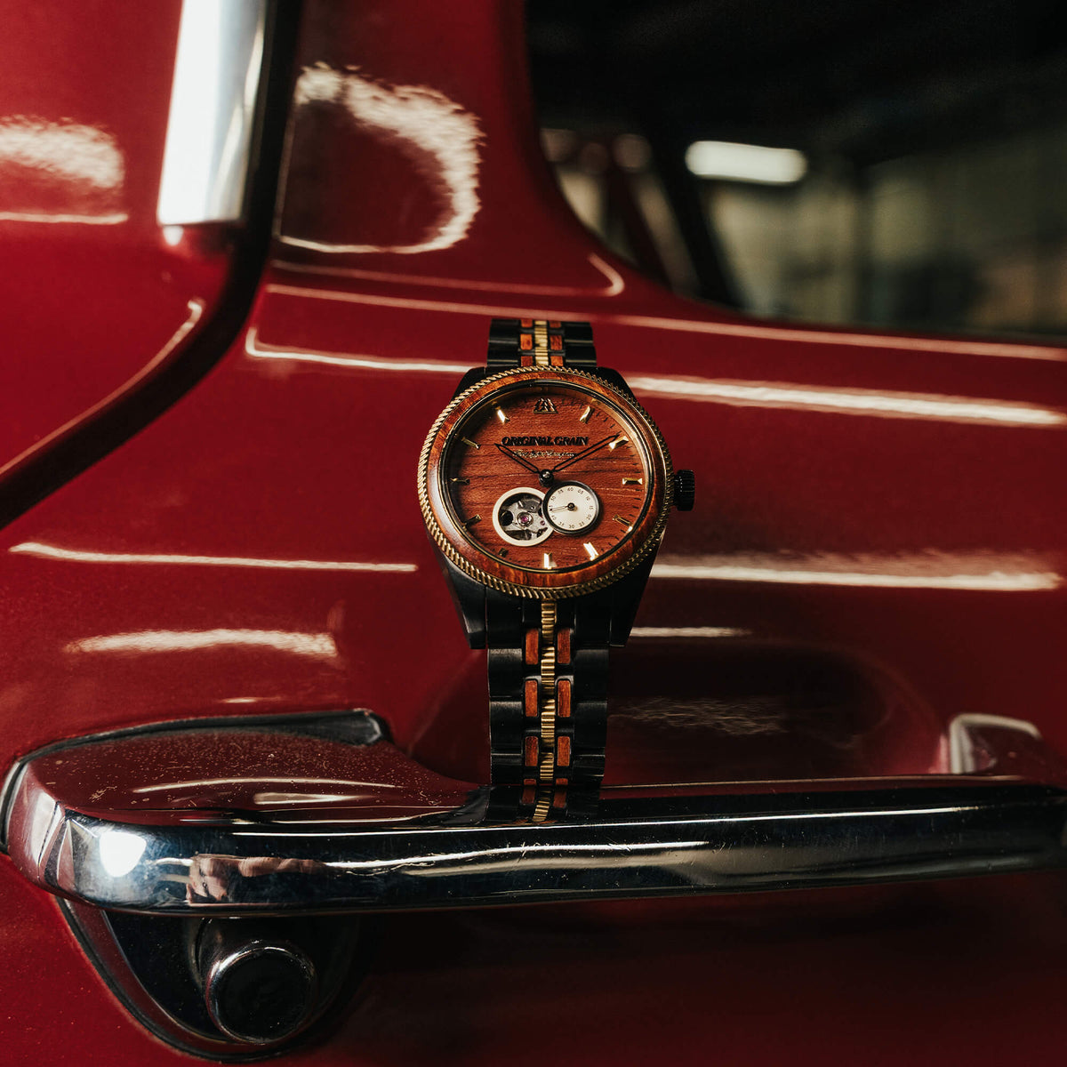 Ford.com Vintage Gold Automatic 40mm Original Grain