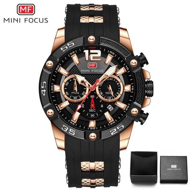 New Fashion Sport Mens Watches Waterproof Silicon Strap Wrist Watch Multifunctional Luminous Hands For Men Stevvex