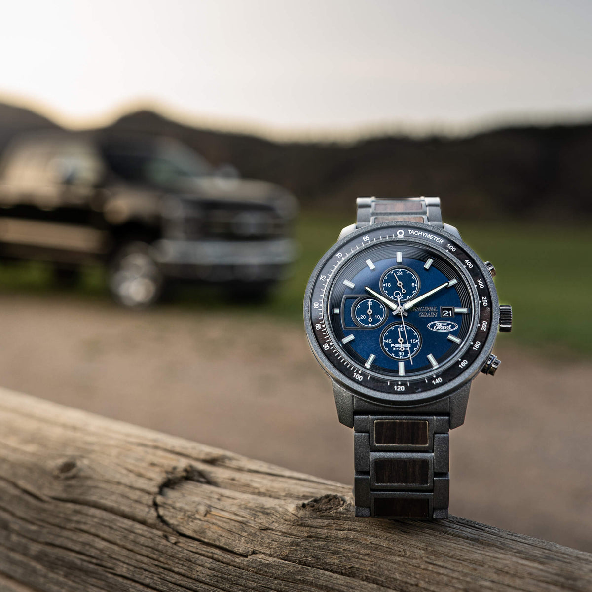 Ford.com Barrel Chrono 45mm Original Grain