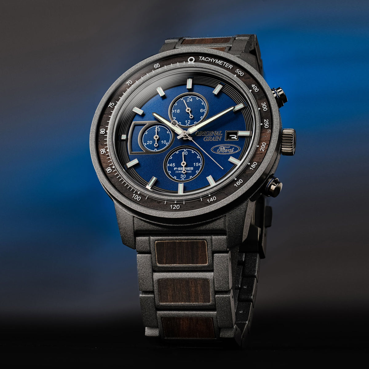 Ford.com Barrel Chrono 45mm Original Grain