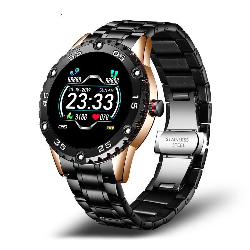 New Smart Watch For Men  With IP67 Waterproof Protecion and Heart Rate Fitness Tracker Pedometer For Android and IOS sistems Steel Band Sports Men Smart Watch Stevvex