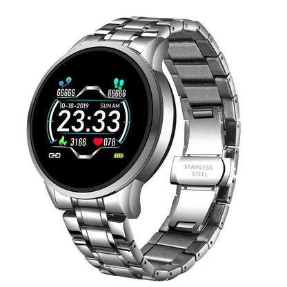 New Smart Watch For Men  With IP67 Waterproof Protecion and Heart Rate Fitness Tracker Pedometer For Android and IOS sistems Steel Band Sports Men Smart Watch Stevvex