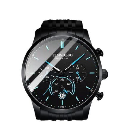 New Fashion Luminous Mens Watches Luxury Sport Quartz Mesh Strap Elegant  Waterproof Wristwatch For Men Stevvex