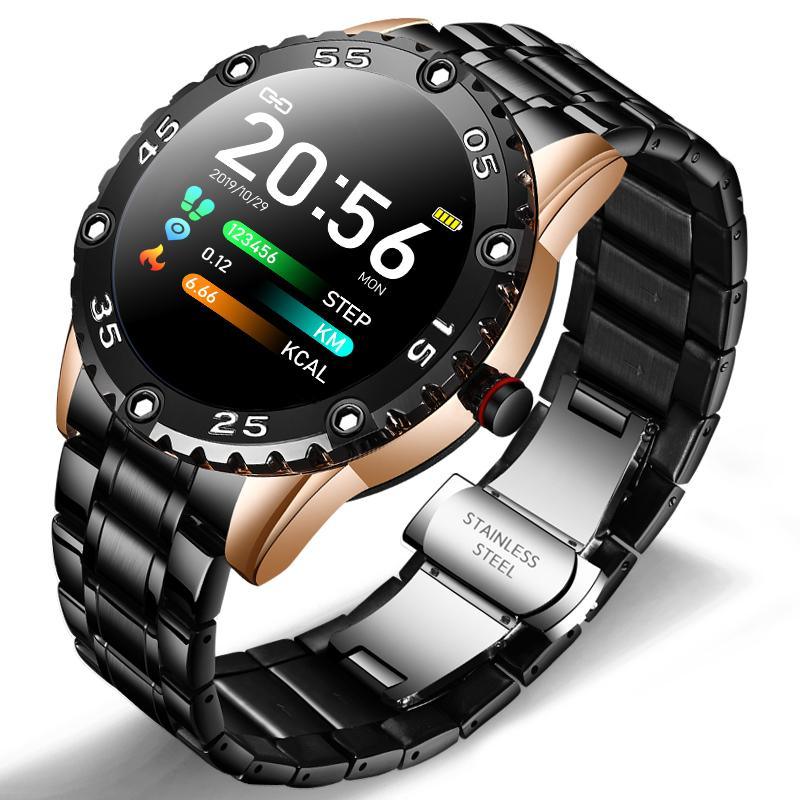 New Smart Watch For Men  With IP67 Waterproof Protecion and Heart Rate Fitness Tracker Pedometer For Android and IOS sistems Steel Band Sports Men Smart Watch Stevvex