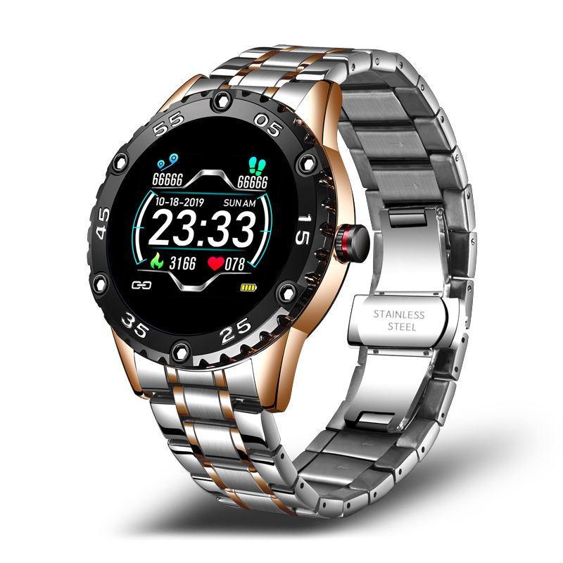 New Smart Watch For Men  With IP67 Waterproof Protecion and Heart Rate Fitness Tracker Pedometer For Android and IOS sistems Steel Band Sports Men Smart Watch Stevvex