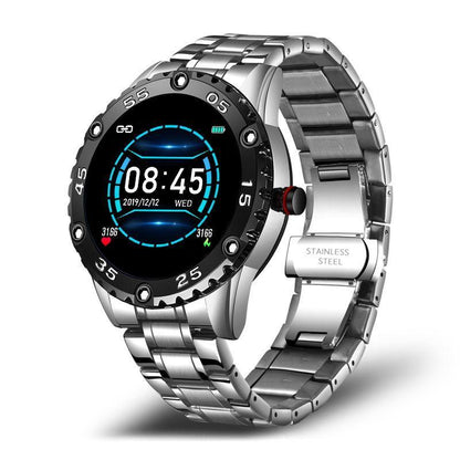 New Smart Watch For Men  With IP67 Waterproof Protecion and Heart Rate Fitness Tracker Pedometer For Android and IOS sistems Steel Band Sports Men Smart Watch Stevvex