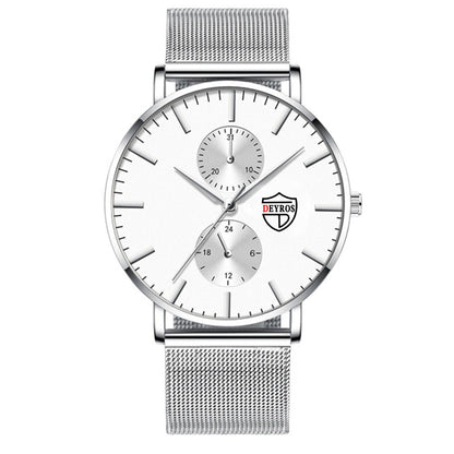 Black 3Bar Watch Men Women'S Watches Ladies Watch With Crystals  Fashion Stainless Steel Band Comfortable Wristwatch Stevvex