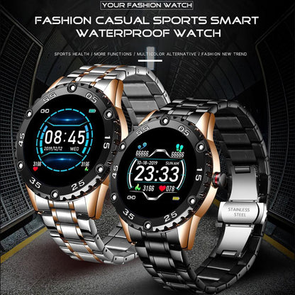 New Smart Watch For Men  With IP67 Waterproof Protecion and Heart Rate Fitness Tracker Pedometer For Android and IOS sistems Steel Band Sports Men Smart Watch Stevvex