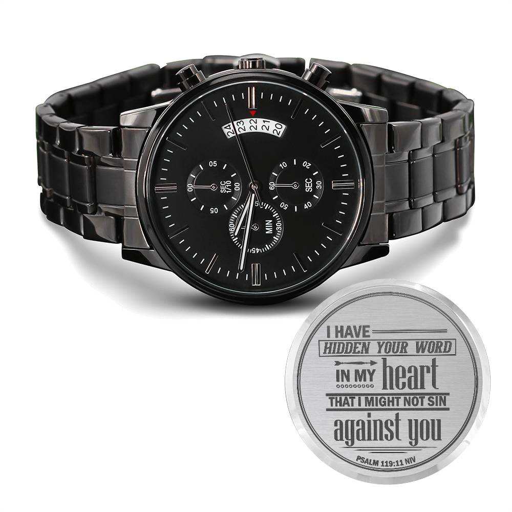 Men's Watch, I Have Hidden Your Word, Psalm 119:11