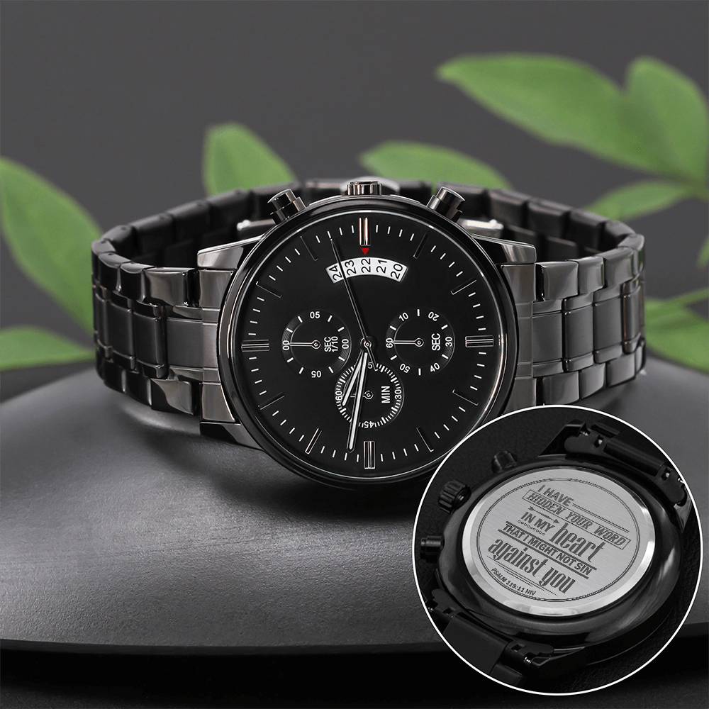 Men's Watch, I Have Hidden Your Word, Psalm 119:11
