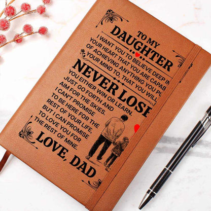 TO MY DAUGHTER PROMISE LEATHER JOURNAL
