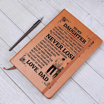 TO MY DAUGHTER PROMISE LEATHER JOURNAL