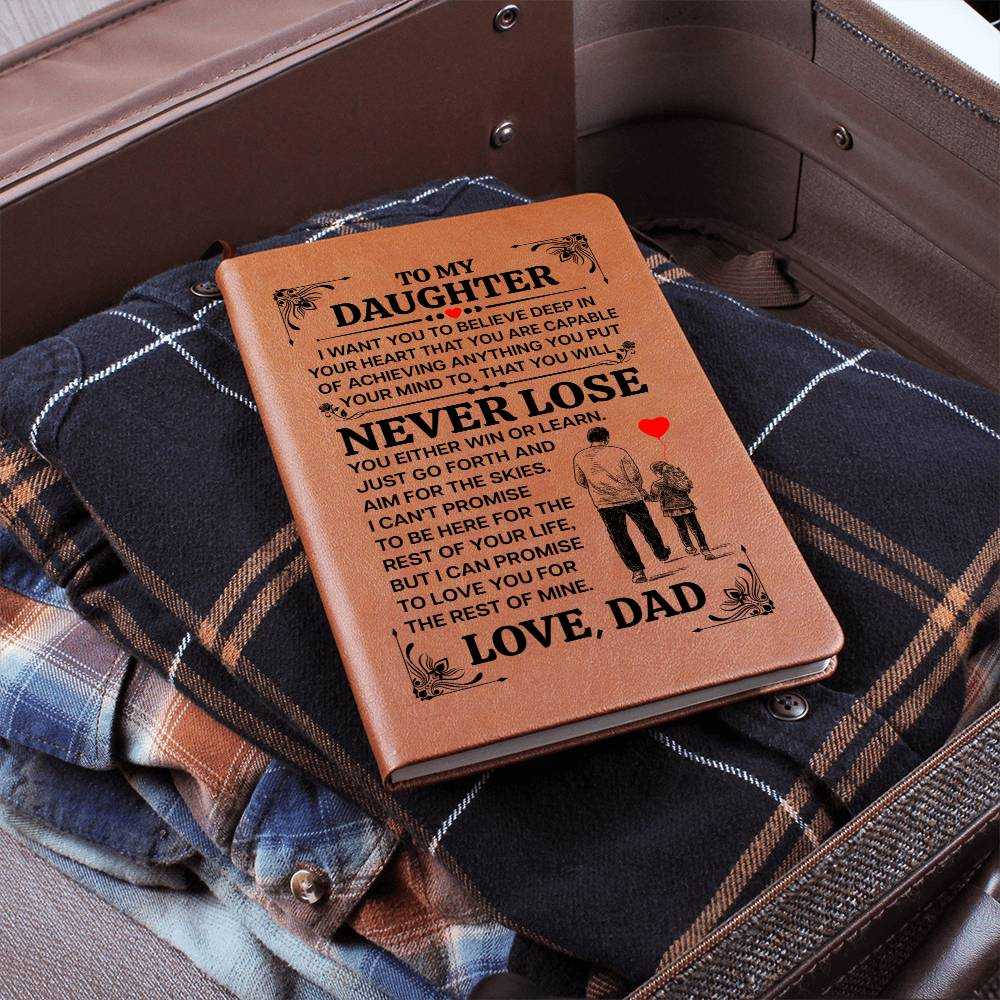 TO MY DAUGHTER PROMISE LEATHER JOURNAL