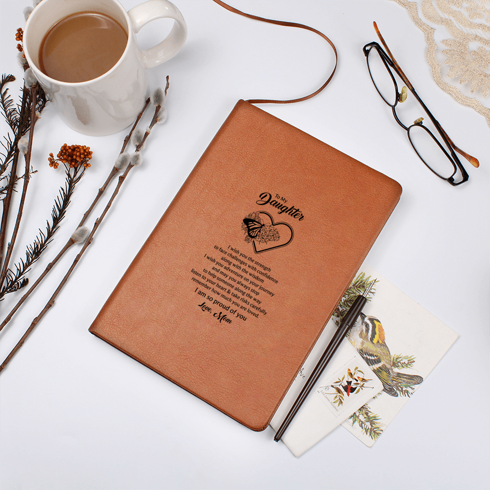 To My Daughter Butterfly Journal - Mom's Love Letter Notebook