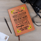 TO MY DAUGHTER PROUD LEATHER JOURNAL