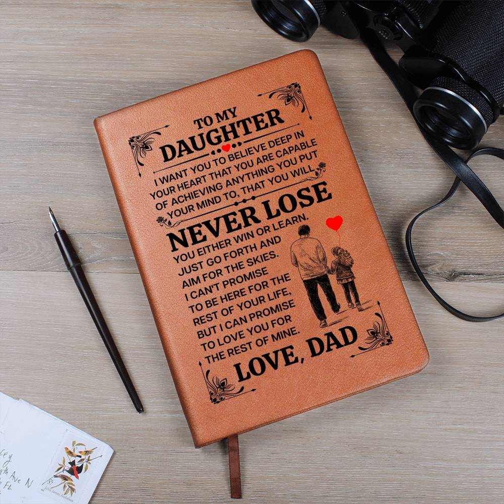 TO MY DAUGHTER PROMISE LEATHER JOURNAL