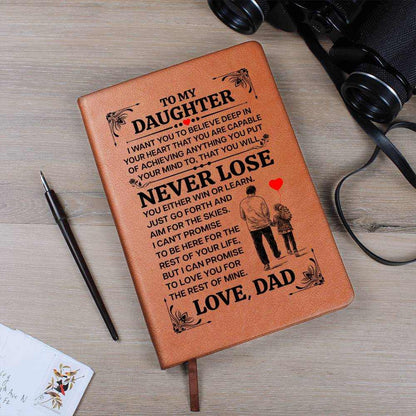 TO MY DAUGHTER PROMISE LEATHER JOURNAL