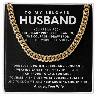 Cuban Link Chain Necklace - Stainless Steel 18"-22" Adjustable