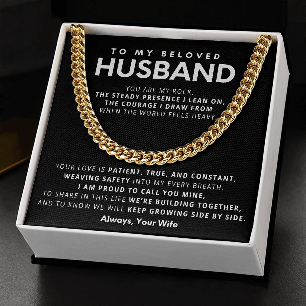 Cuban Link Chain Necklace - Stainless Steel 18"-22" Adjustable