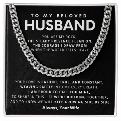 Cuban Link Chain Necklace - Stainless Steel 18"-22" Adjustable