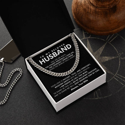 Cuban Link Chain Necklace - Stainless Steel 18"-22" Adjustable