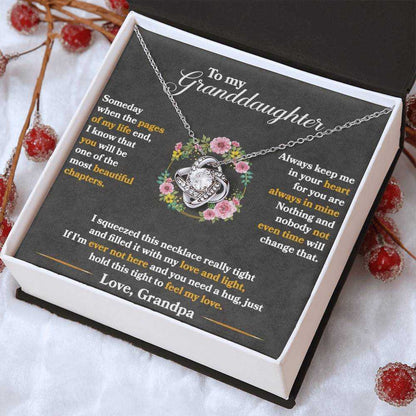 To My Granddaughter, Hold This Tight To Feel My Love