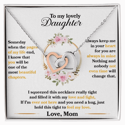 To My Lovely Daughter, Hold This Tight To Feel My Love