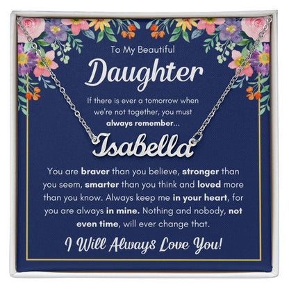 Personalized Name Necklace - Polished Stainless Steel 16"-18"