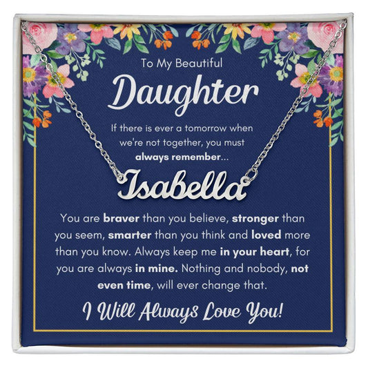 Personalized Name Necklace - Polished Stainless Steel 16"-18"