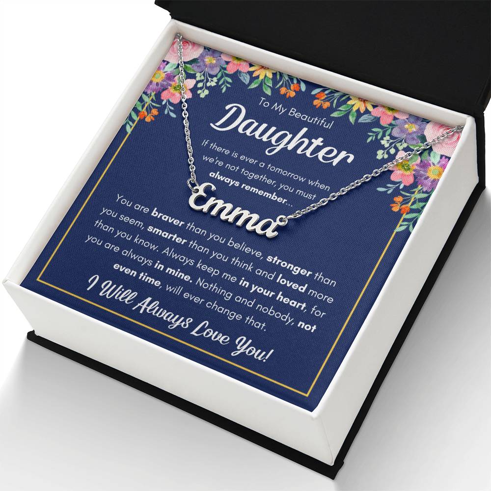 Personalized Name Necklace - Polished Stainless Steel 16"-18"
