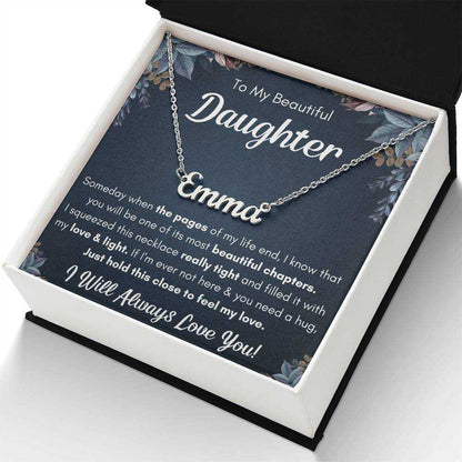 Personalized Name Necklace Gift Set for Daughter