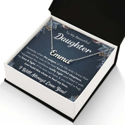 Personalized Name Necklace Gift Set for Daughter