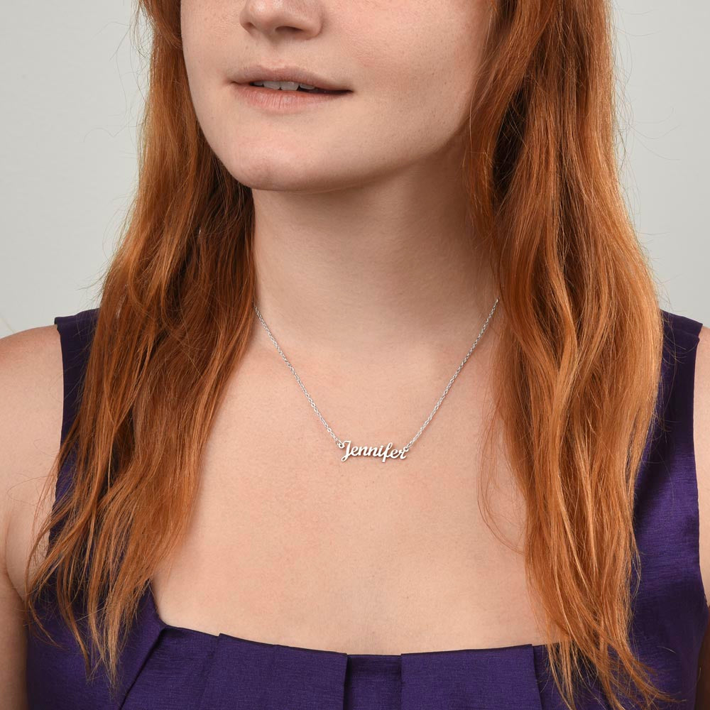 Personalized Name Necklace - Polished Stainless Steel 16"-18"