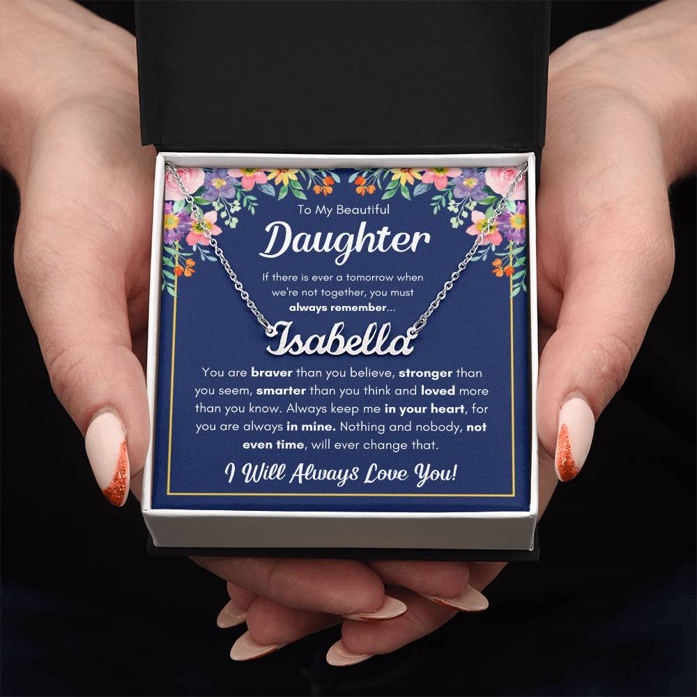 Personalized Name Necklace - Polished Stainless Steel 16"-18"