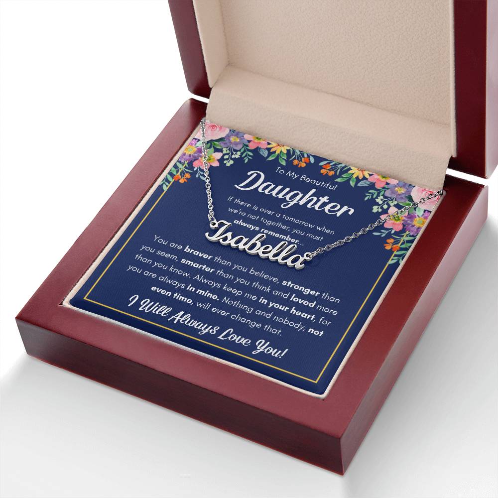 Personalized Name Necklace - Polished Stainless Steel 16"-18"