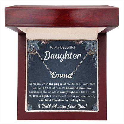 Personalized Name Necklace Gift Set for Daughter