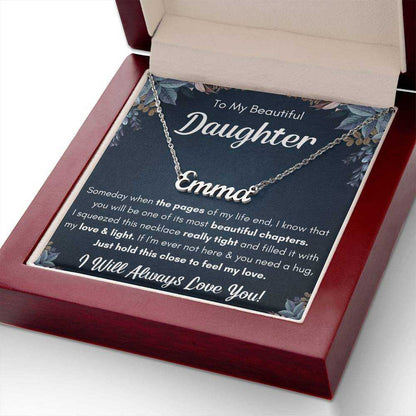 Personalized Name Necklace Gift Set for Daughter