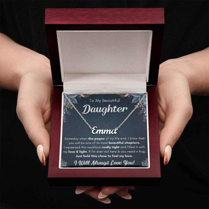 Personalized Name Necklace Gift Set for Daughter
