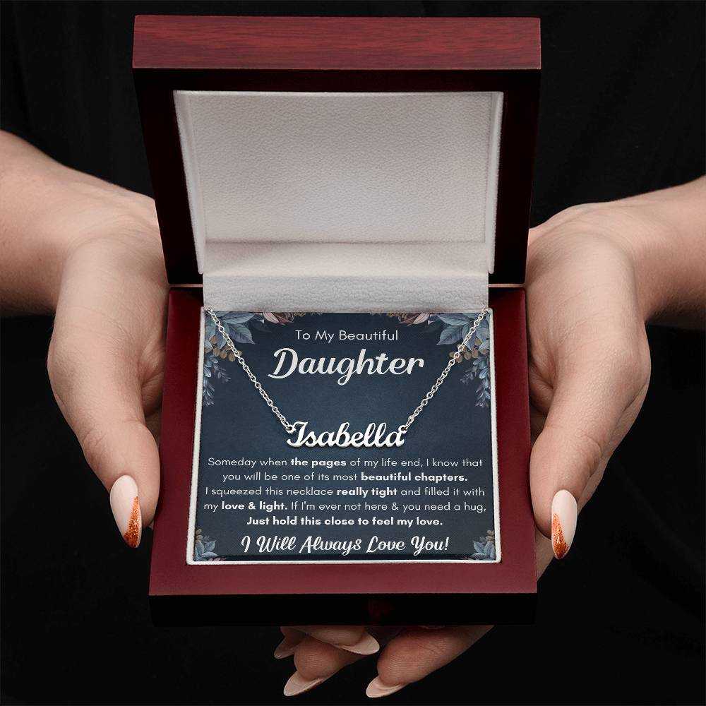 Personalized Name Necklace Gift Set for Daughter