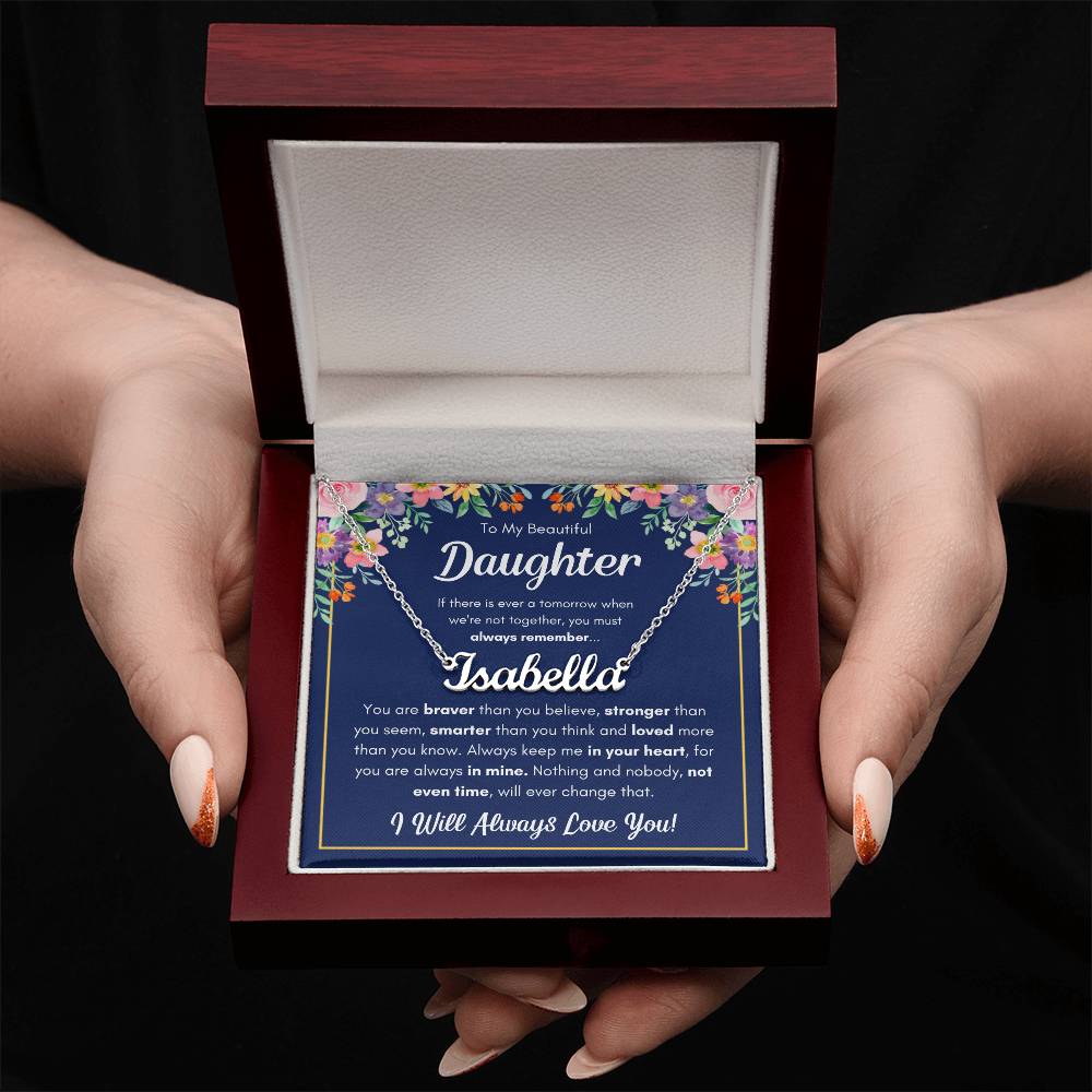 Personalized Name Necklace - Polished Stainless Steel 16"-18"