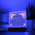 TO MY BEAUTIFUL WIFE SQUARE ACRYLIC PLAQUE