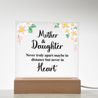 TO MY DAUGHTER DISTANCE SQUARE ACRYLIC PLAQUE