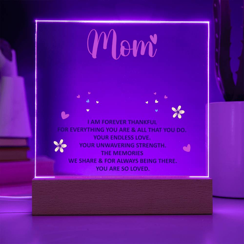 Keepsake Acrylic Bundle - mom - I am forever thankful