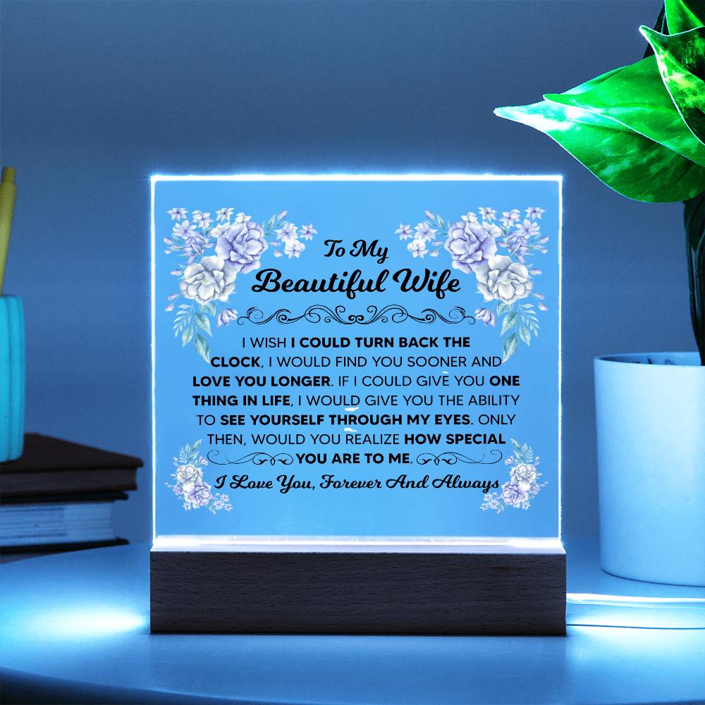 Square Acrylic Plaque - To My Wife Gift 6.5" x 5.9"