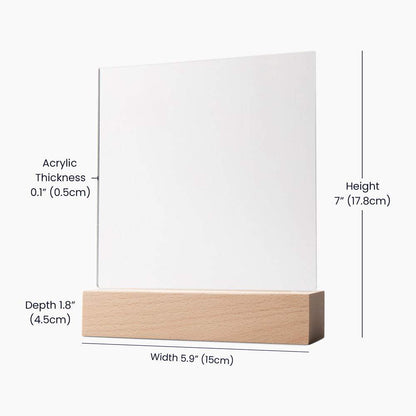 Acrylic Square Design Grandpa