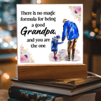 Acrylic Square Design Grandpa