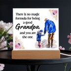 Acrylic Square Design Grandpa