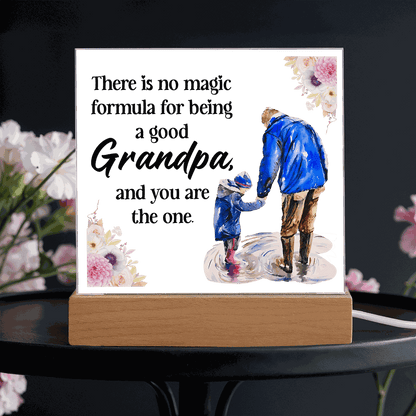 Acrylic Square Design Grandpa