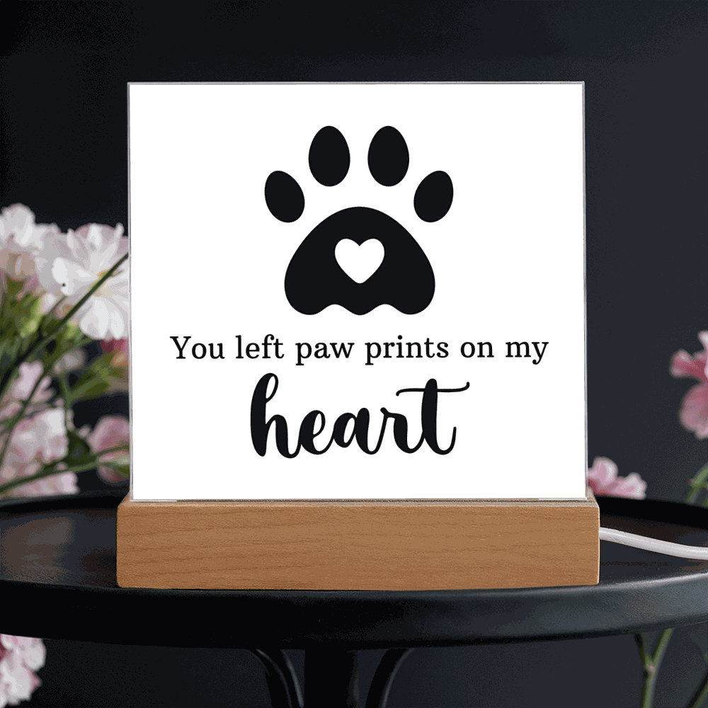 Keepsake Acrylic Bundle - You Left Pawprints In My Heart