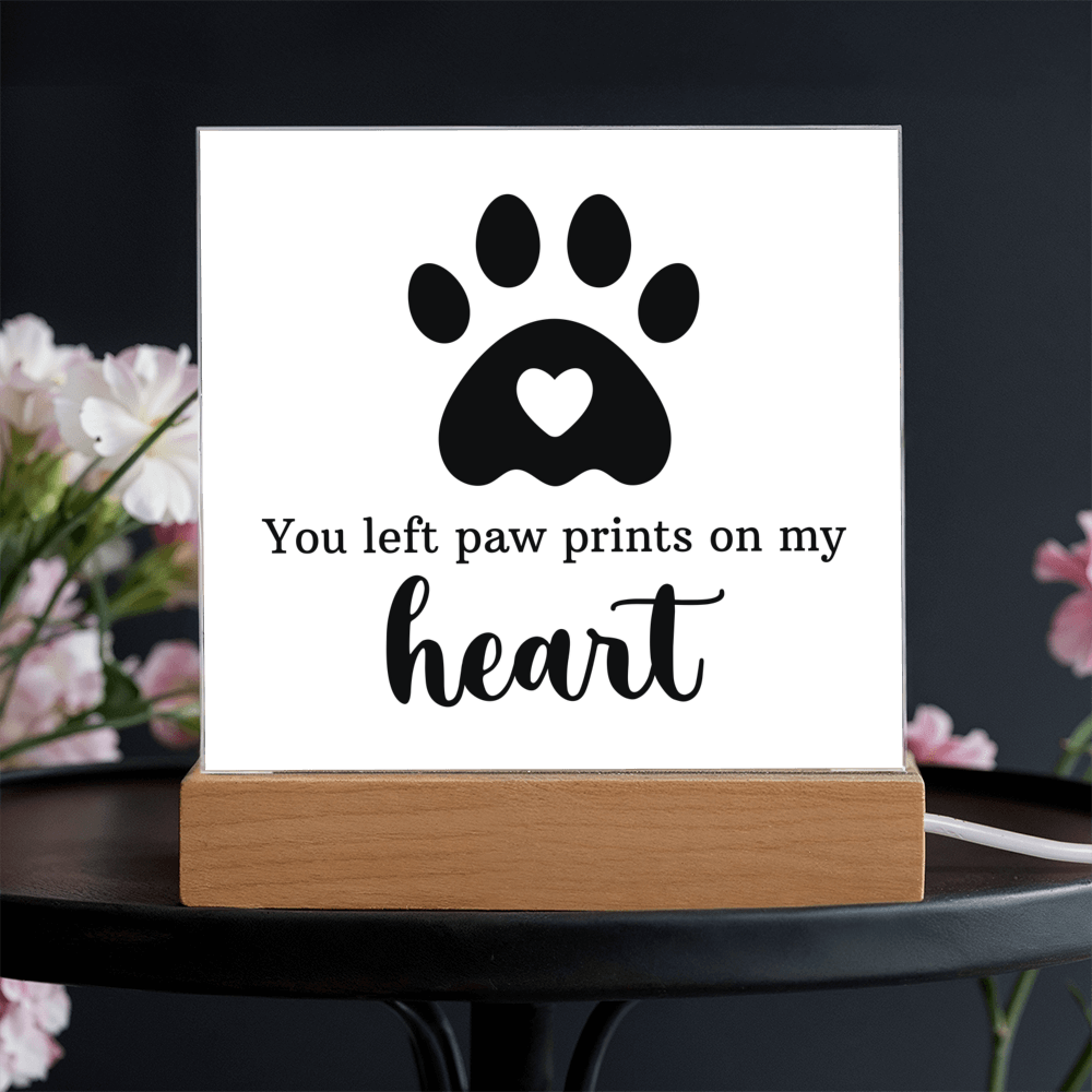 Keepsake Acrylic Bundle - You Left Pawprints In My Heart